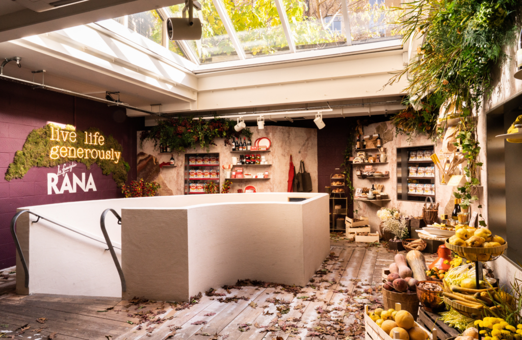 Boutique food pop up store specialite italienne Rana Famiglia Grocer